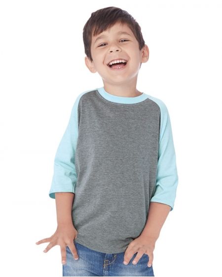 Next Level-Youth CVC Three-Quarter Sleeve Raglan-3352